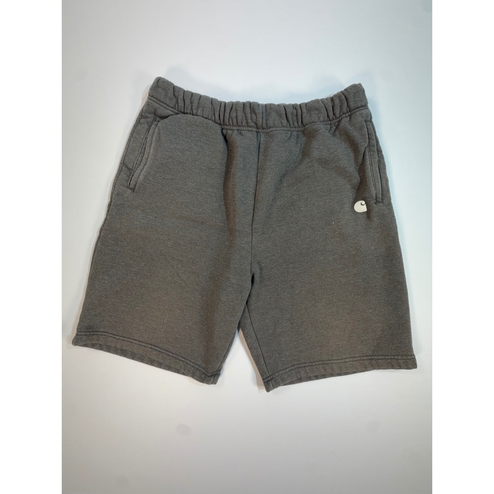 Carhartt Mens Relaxed Fit Fleece Shorts Charcoal Gray BS5840-M Size Large